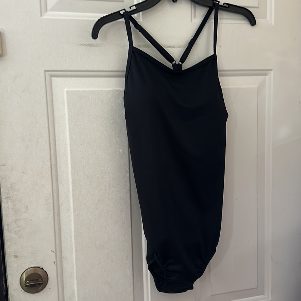 BALEAF Athletic Training Adjustable Strap One Piece Swimsuit: BLACK: NWT:SIZE 36